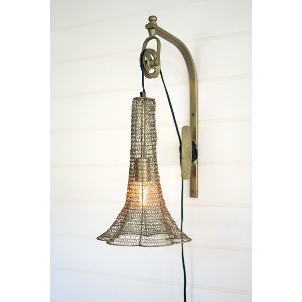 Williston Grimbly Metal/Wire Plugin Wallchiere Wayfair